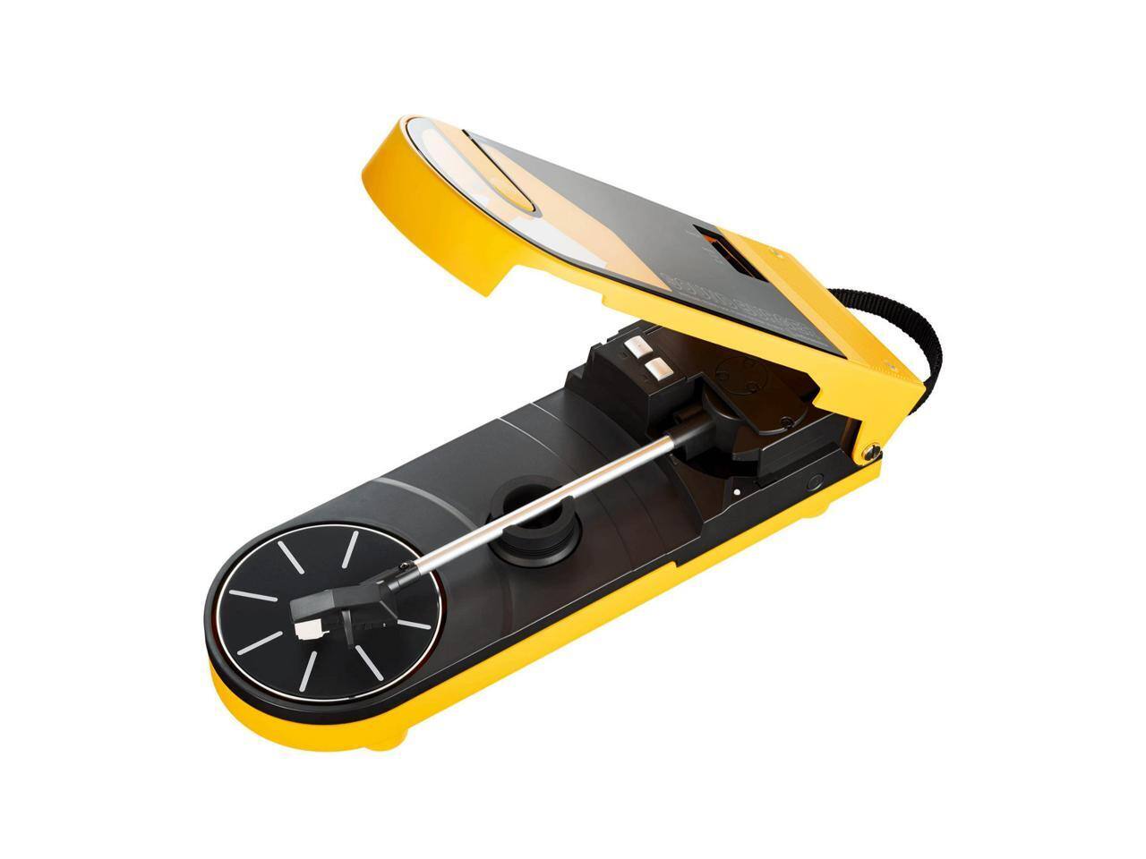 Alt View 10. Audio-Technica - Audio-Technica AT-SB727 Sound Burger Portable Turntable with Bluetooth - Yellow.