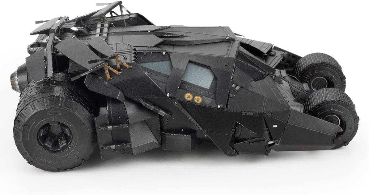 Alt View 3. Metal Earth - Metal Earth Premium Series Batman Tumbler 3D Metal Model Kit Fascinations - Silver.