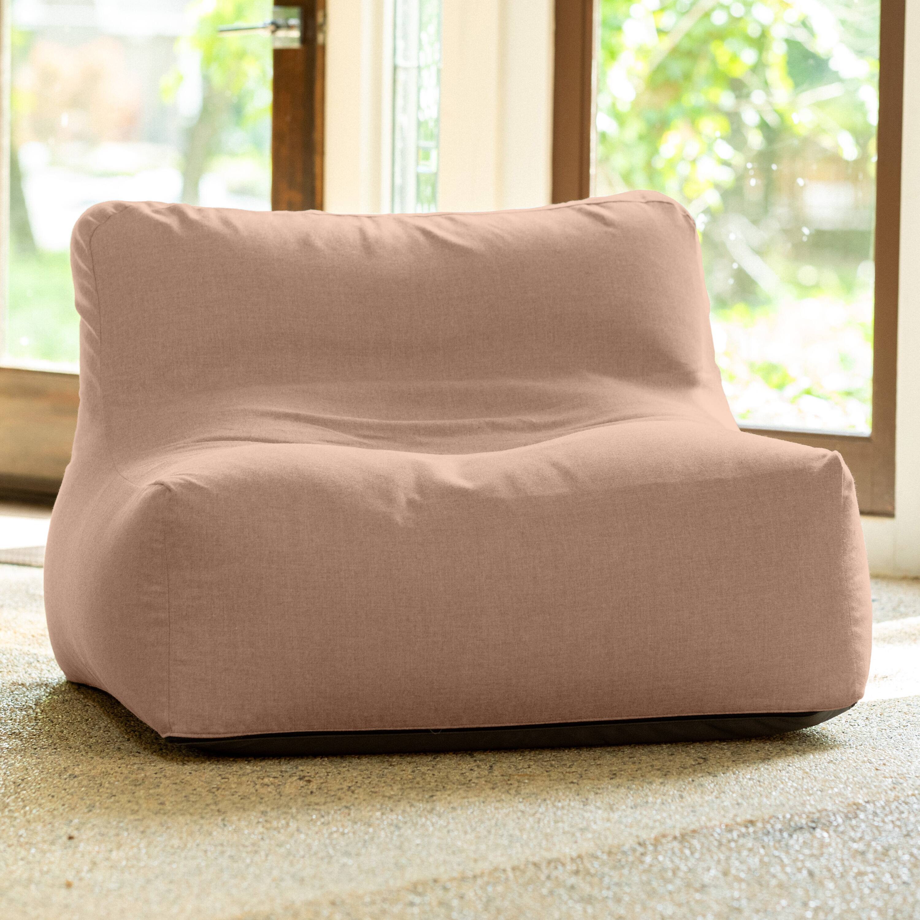 Alt View 1. Jaxx - Coza Outdoor Chair - Large Bean Bag Lounge Chair for Poolside & Patio Lounging - Sunbrella, Petal - Petal.