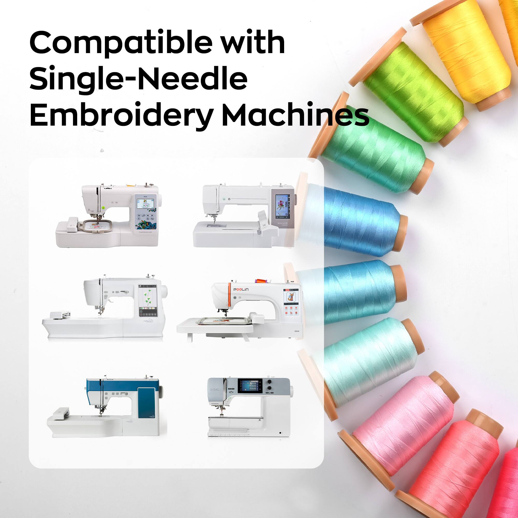Compatible with Single-Needle Embroidery Machines