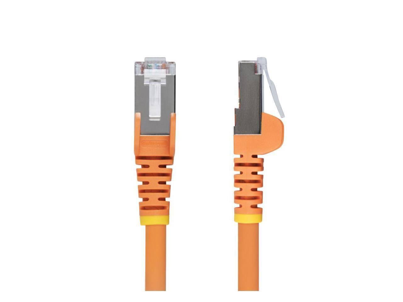 Alt View 1. StarTech.com - StarTech 1ft Orange CAT6a Ethernet Cable Model NLOR-1F-CAT6A-PATCH.