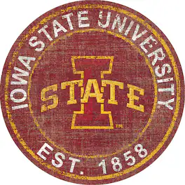 Fan Creations - Iowa State Cyclones 24'' Round Heritage Logo Sign - Multicolor