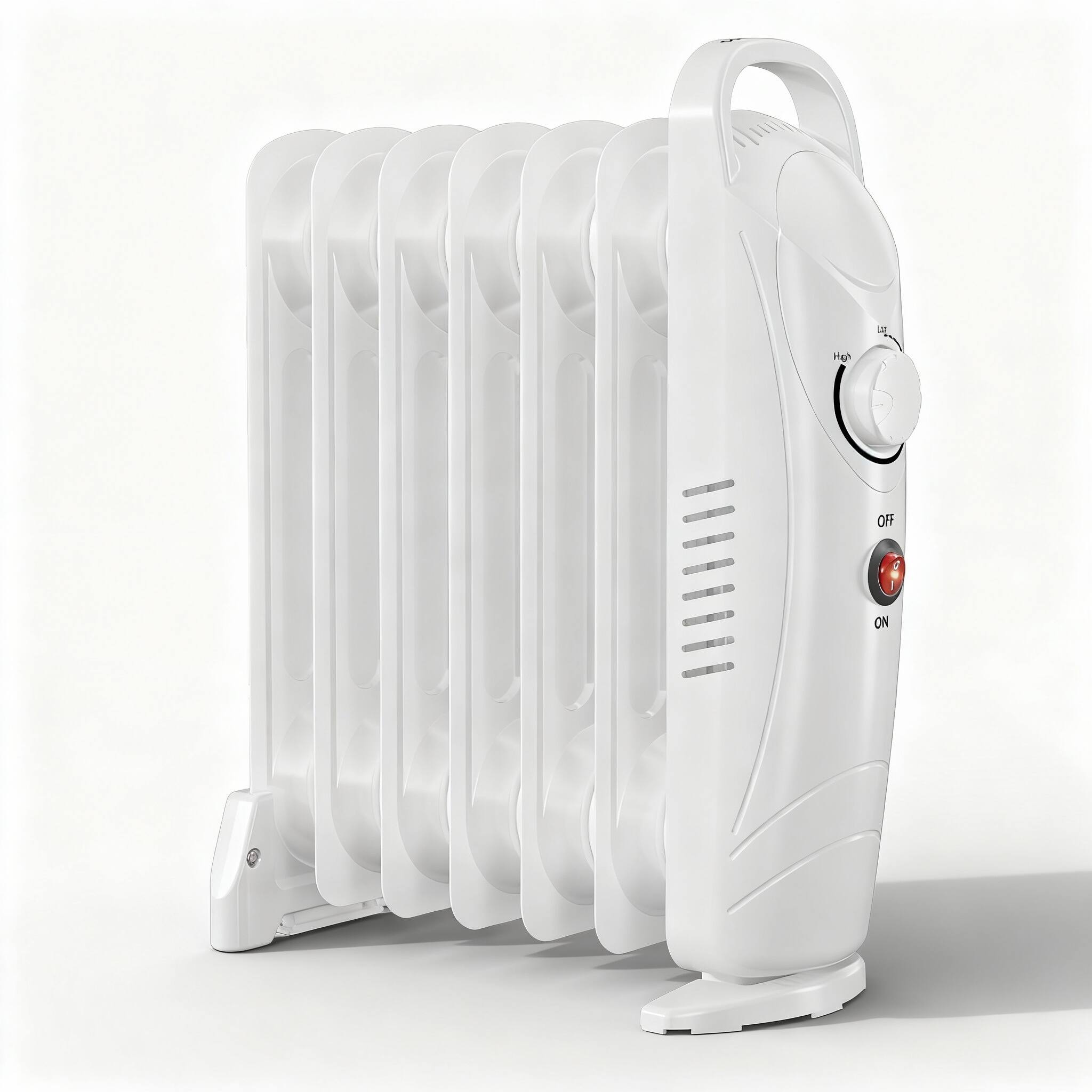 Airo Comfort - Portable 700W Oil-Filled Radiant Space Heater – Personal Heater with Energy Saving - White