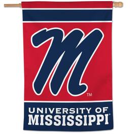 WinCraft - Ole Miss Rebels 28" x 40" Primary Logo Single-Sided Vertical Banner - Multicolor