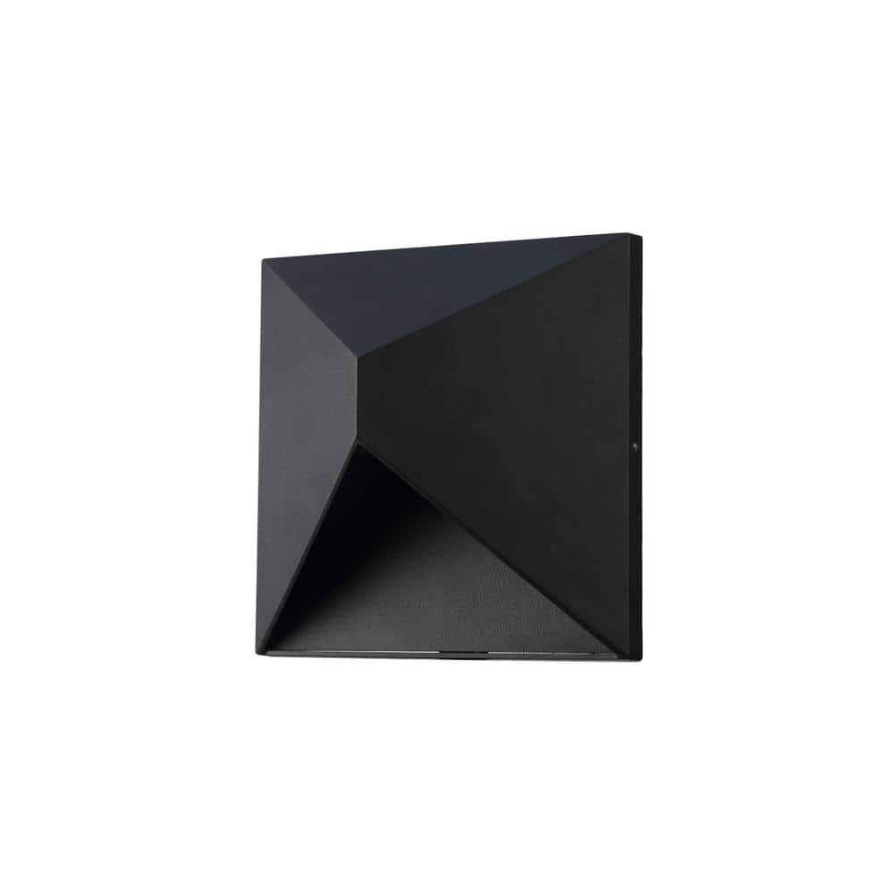 Living District - LED Outdoor Wall lamp L:W:8 H:8 9.5W 600LM 3000K Finish Acrylic Lens - Black