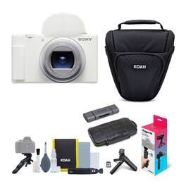 Sony - ZV1 II Vlog Camera for Content Creators and Vloggers ACCVC1 Accessory Kit - White
