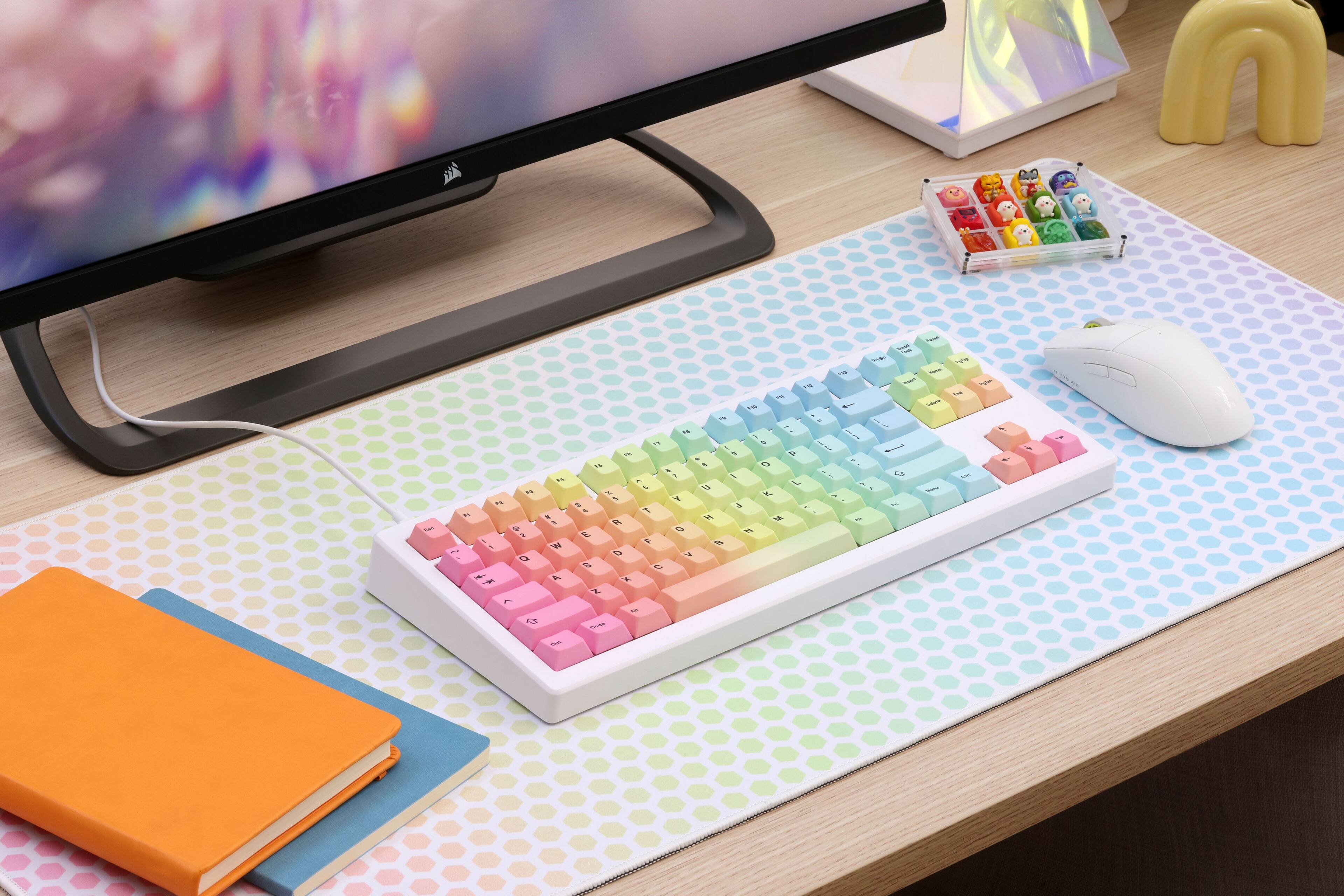 Alt View 12. DROP - CSTM80 TKL Wired Mechanical Gaming Keyboard with RGB Backlighting - Prism.