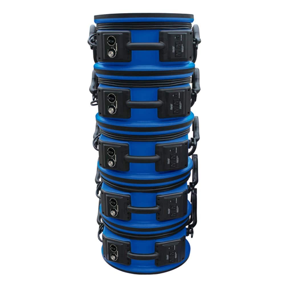 XPOWER - 1/3 HP 3600 CFM High Temperature Variable Speed Air Mover, Blower, Fan - Blue