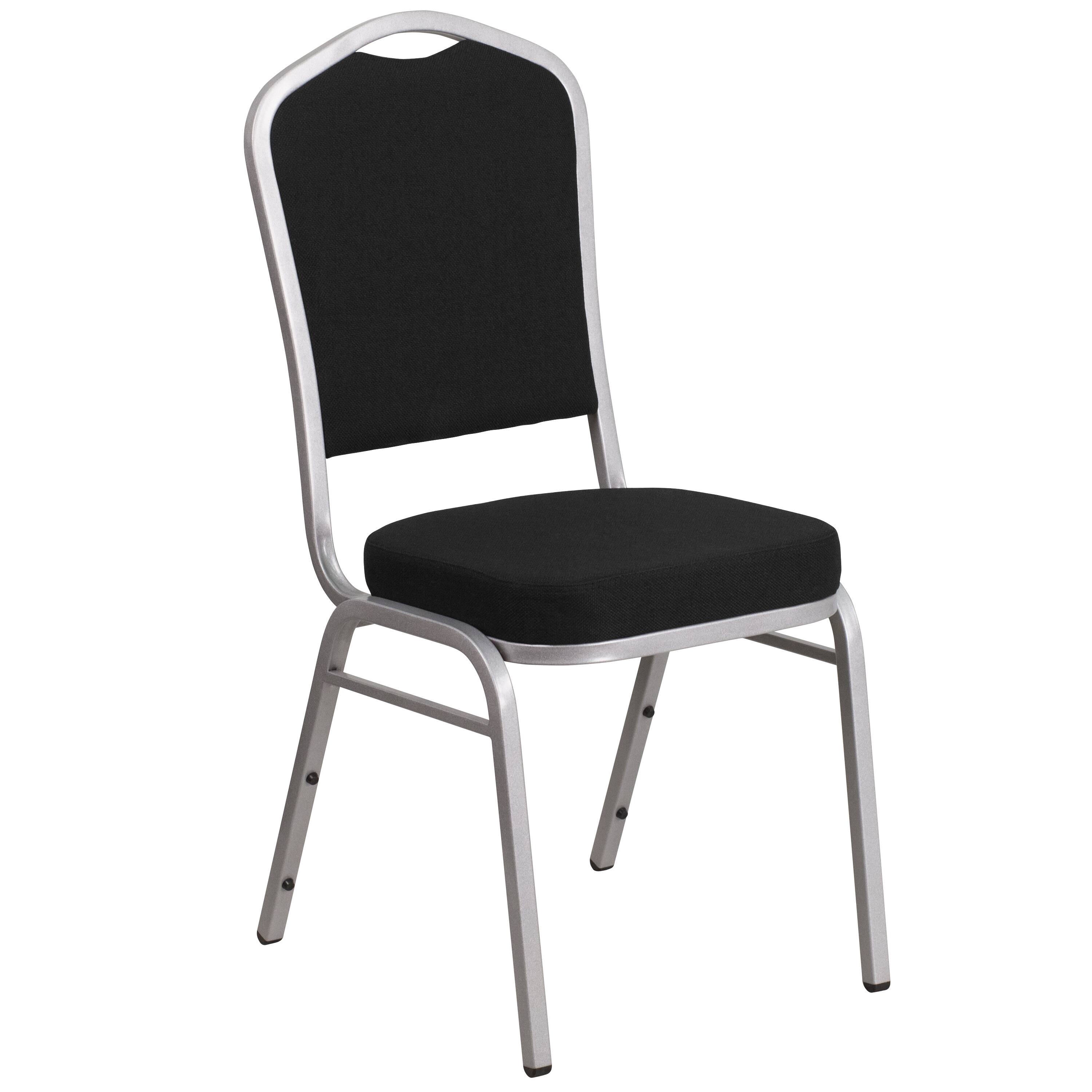Black Fabric/Silver Frame