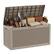 Front. Yardgrace - 100 Gal Resin Deck Box, Lockable Patio Outdoor Storage Box for Furniture, Garden Tools, Waterproof Outside Storage Boxes - brown.