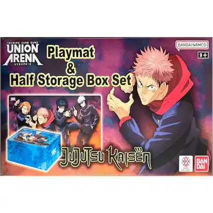 TRADING CARD GAME UNION ARENA Playmat & Half Storage Box Set BANDAI NAMCO 9+ JUJUTSU KAISEN BANDAI