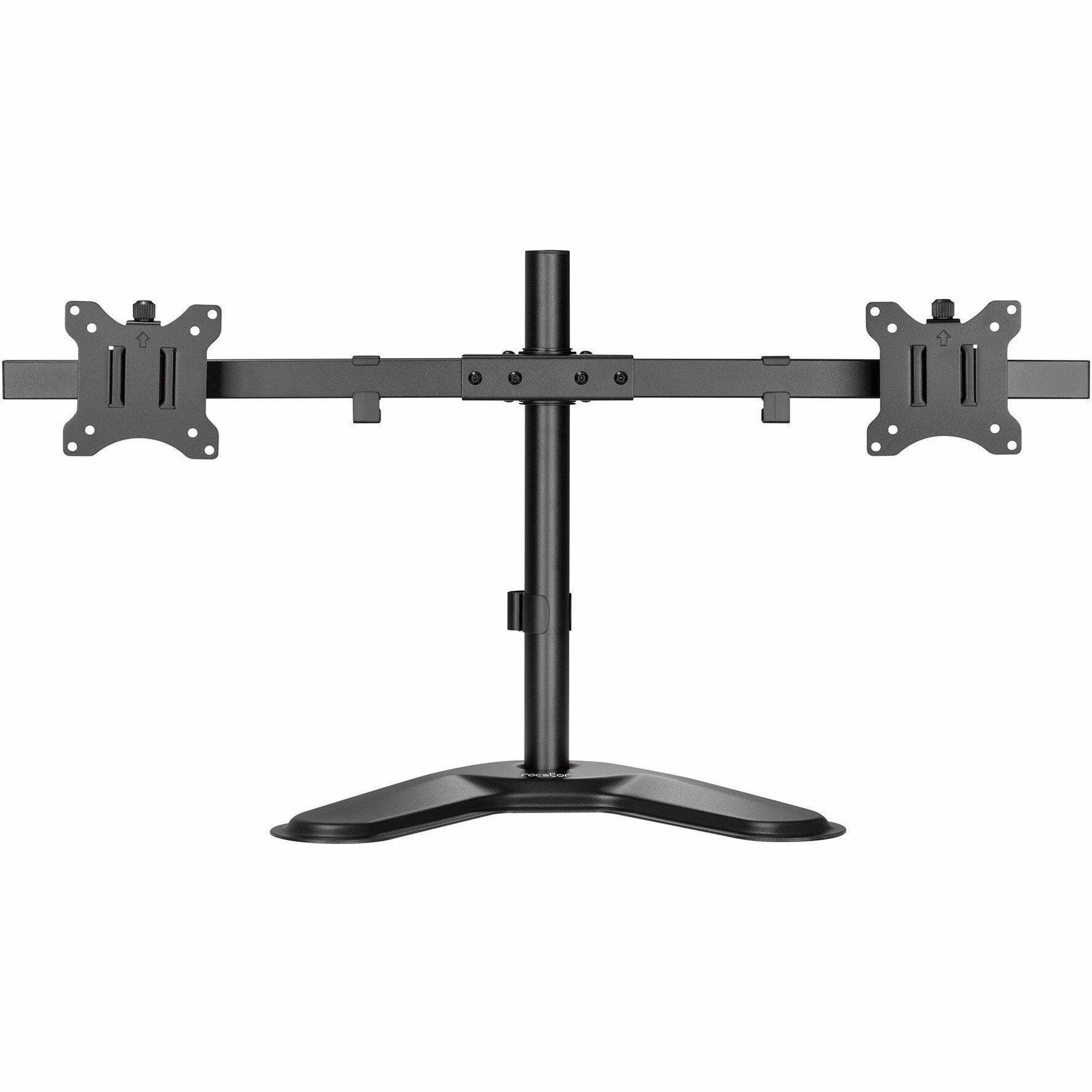 Alt View 7. Rocstor - Rocstor ErgoReach Mounting Pole for Flat Panel Display - Black - Landscape/Portrait - Height Adjustable - 2 Display(s) - Black.