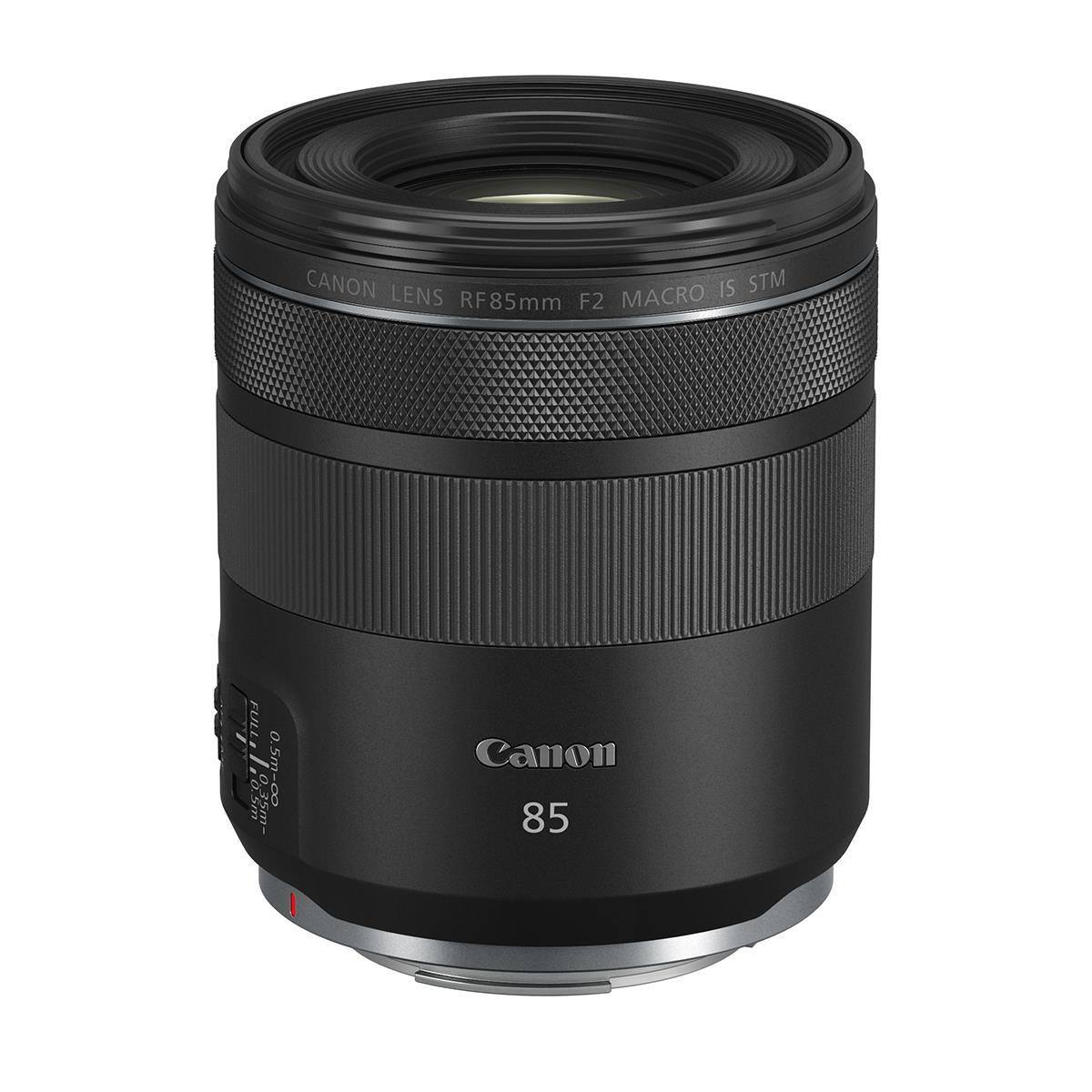 CANON LENS RF85mm F2 MACRO IS STM  
FULL 0.5m 0.5m 75m  
Canon 85