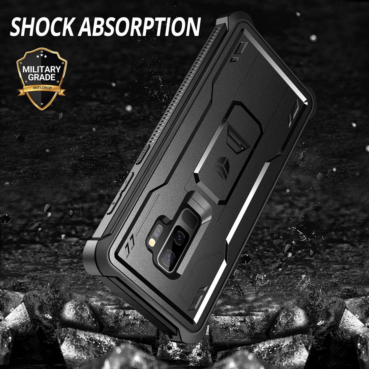 Dexnor Case for Samsung Galaxy S9+ Plus Heavy Duty Military Grade ...