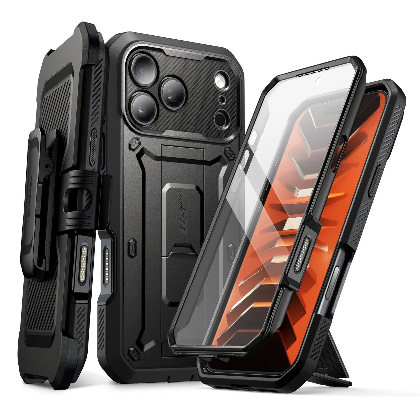 Alt View 4. SUPCASE - UB PRO Case for iPhone 18 Pro - Black.
