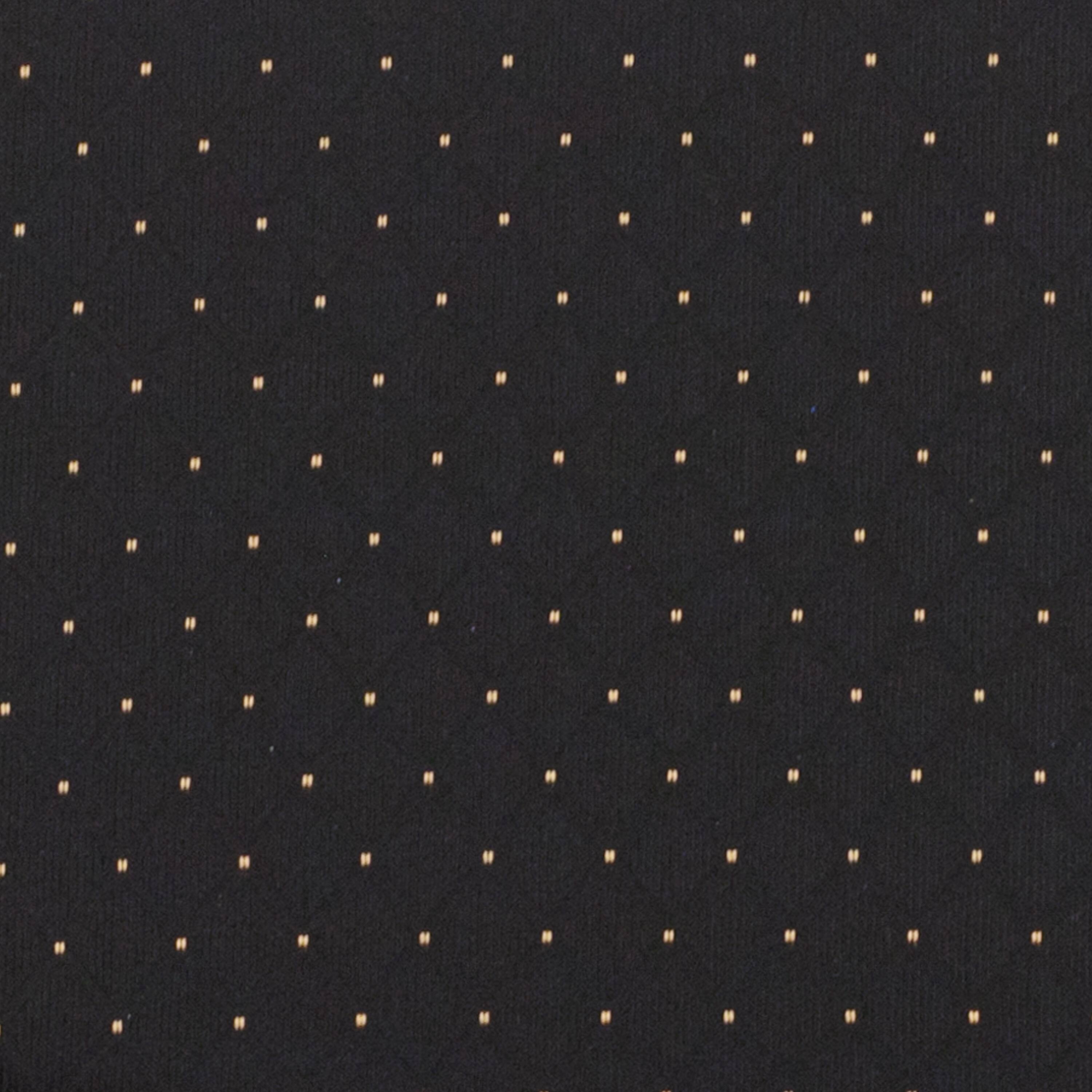 Alt View 10. Emma + Oliver - 4 Pack 21''W Stacking Church Chair - Black Dot Patterned Fabric/Gold Vein Frame.