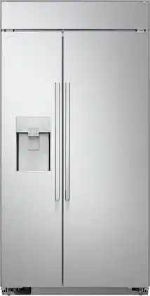 LG - SIGNATURE 42-in Wide 25.6 Cu. Ft. Side-by-Side Built-In Smart Refrigerator with Pro-Style Design - Stainless Steel
