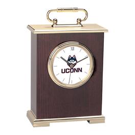 Jardine - UConn Huskies Logo Carriage Clock - Gold