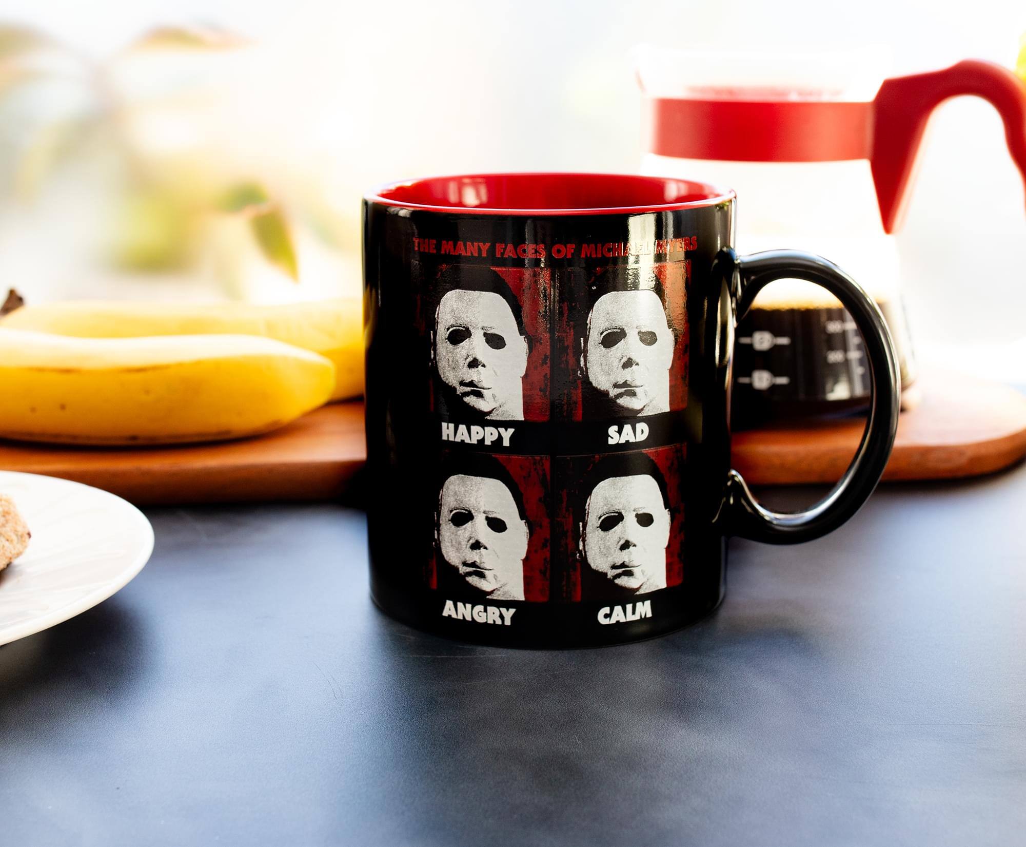 The Many Faces of Michael Myers  
Happy  
Sad  
Angry  
Calm