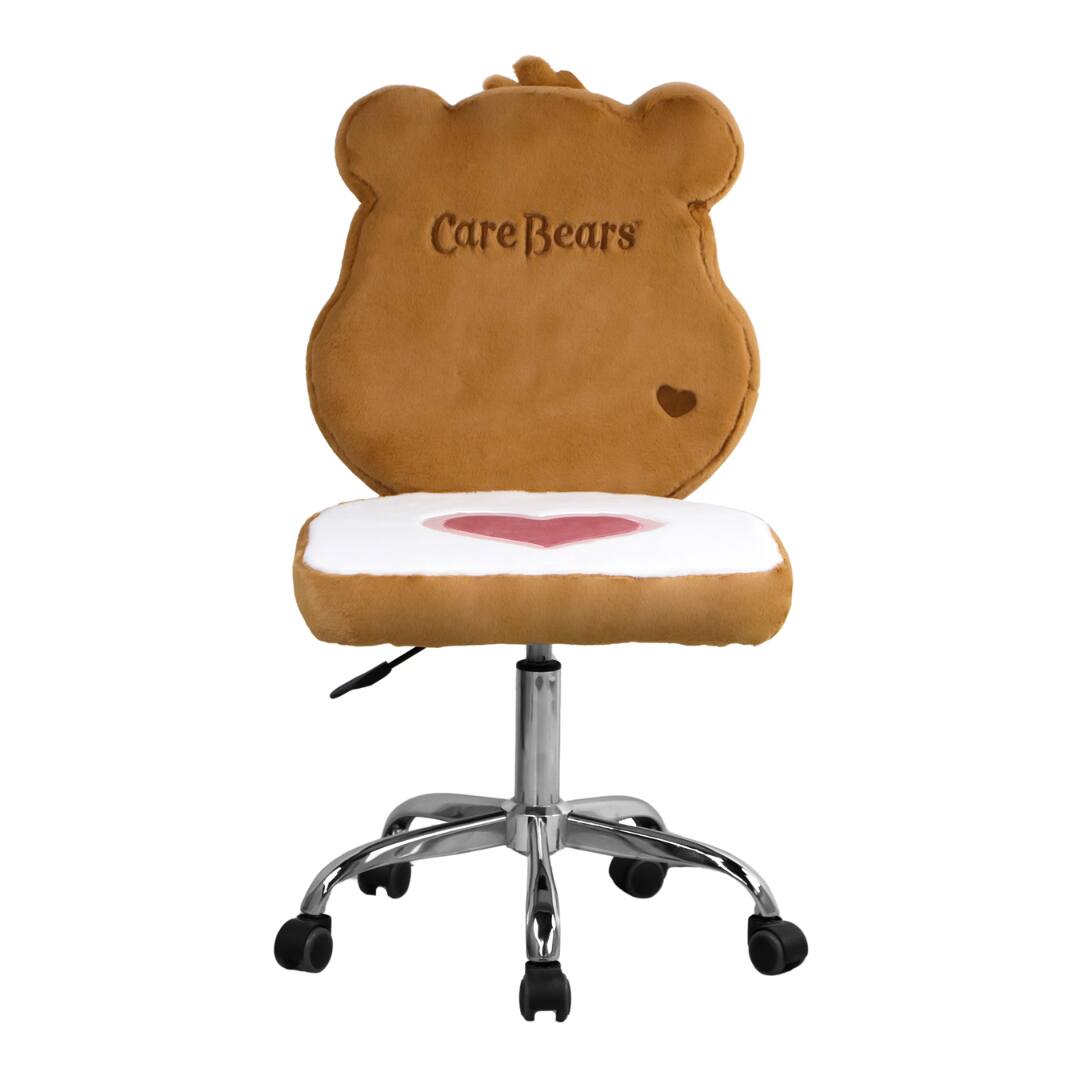 Impressions Vanity Co. - Care Bears™ Tenderheart Bear Swivel Vanity Chair - Brown