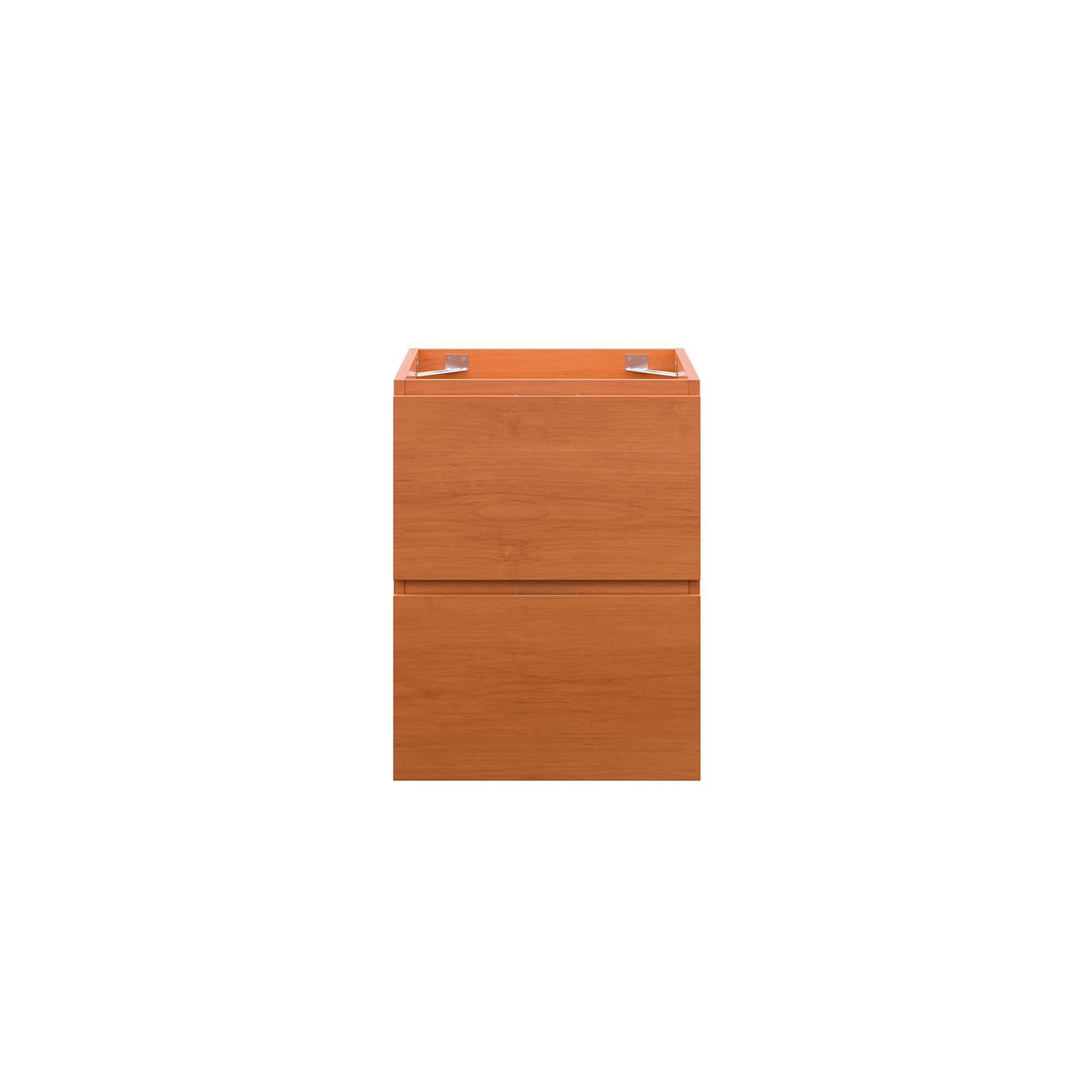 Alt View 2. Modway - Scenic Wall-Mount Bathroom Cabinet Basin Not Included by Modway - Cherry Walnut.