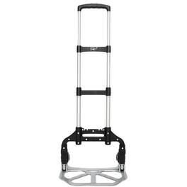 Winado - Folding Hand Truck Aluminum Portable Folding Hand Cart 165lbs Capacity Hand Cart and Dolly for Home, Office, Travel Use - Black