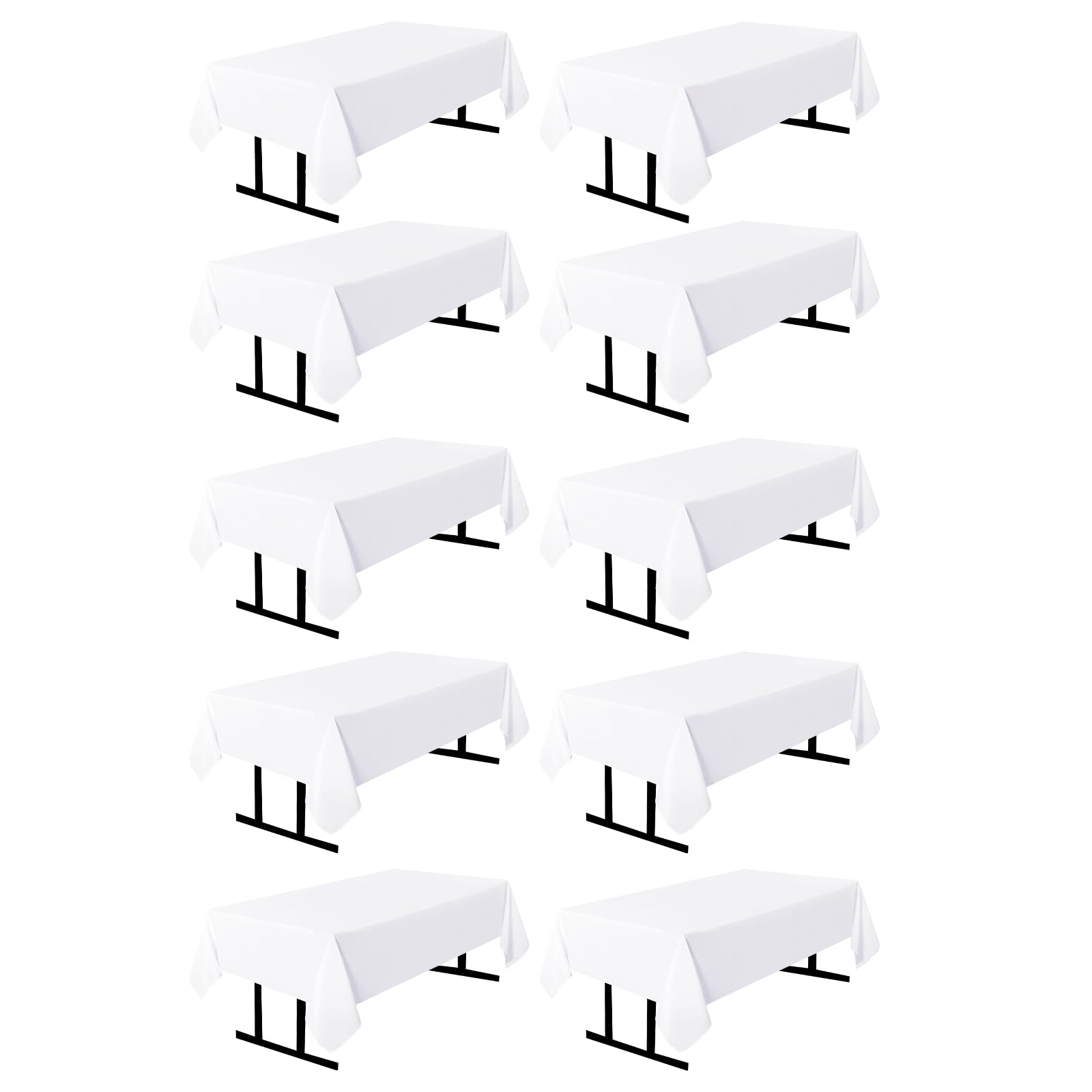 White 60x102 inch,10 Pack