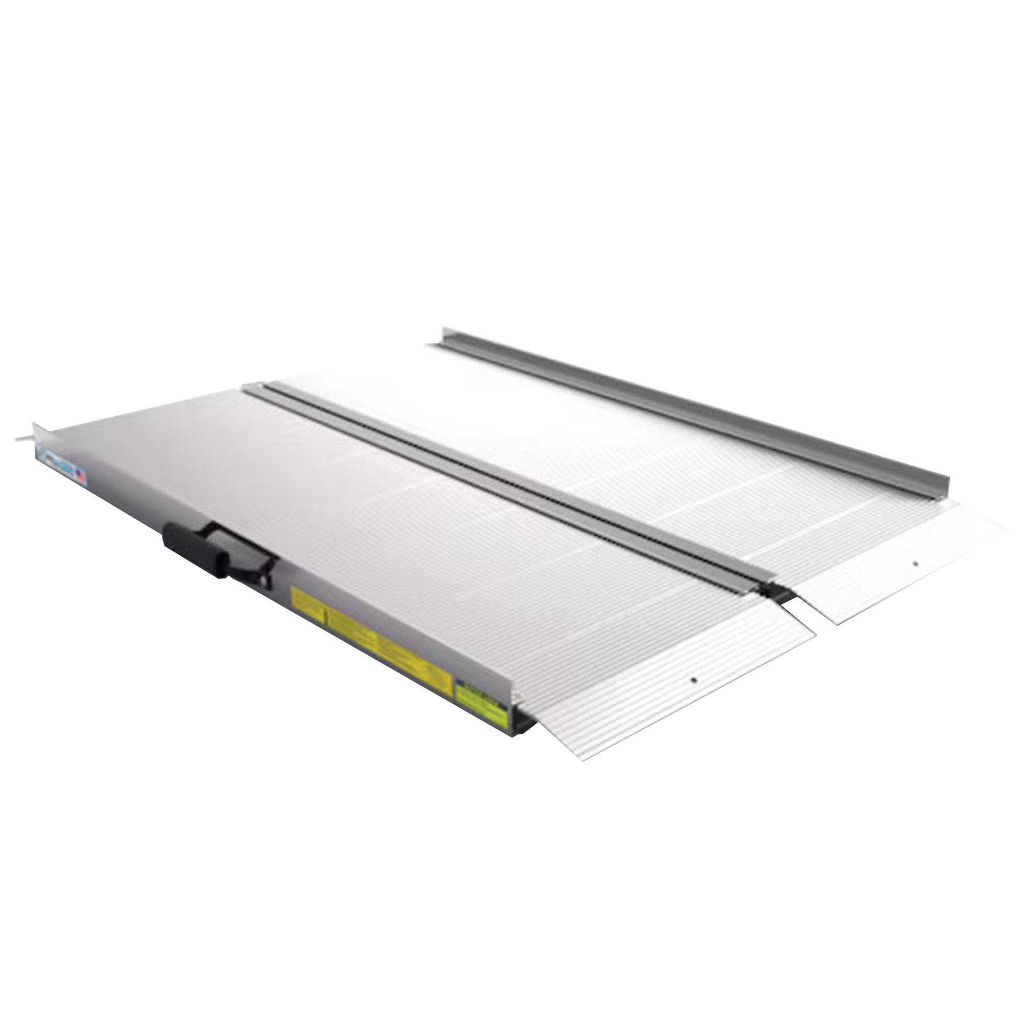 Front. EZ-ACCESS - EZ-ACCESS TRAVERSE 4 Foot Aluminum Singlefold Portable Loading Ramp, Silver - Silver.