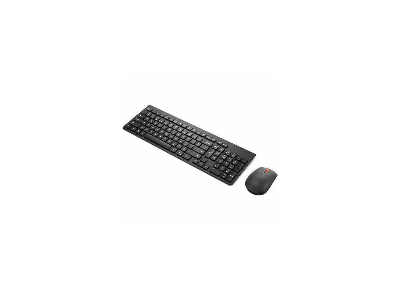 Lenovo - Essential Wireless Combo Keyboard & Mouse 4X31R64453 - Black