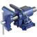Alt View 5. VEVOR - Heavy Duty Bench Vise, 6-1/2" Jaw Width, 5" Max Jaw Opening Multi-Purpose Ductile Iron Bench Vise with Anvil - Blue.