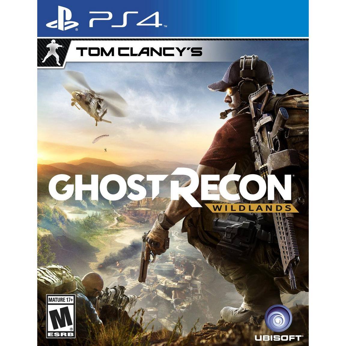 PS4™  
TOM CLANCY'S  
GHOST RECON WILDLANDS  
MATURE 17+  
M ESRB  
UBISOFT - M (Mature 17+)