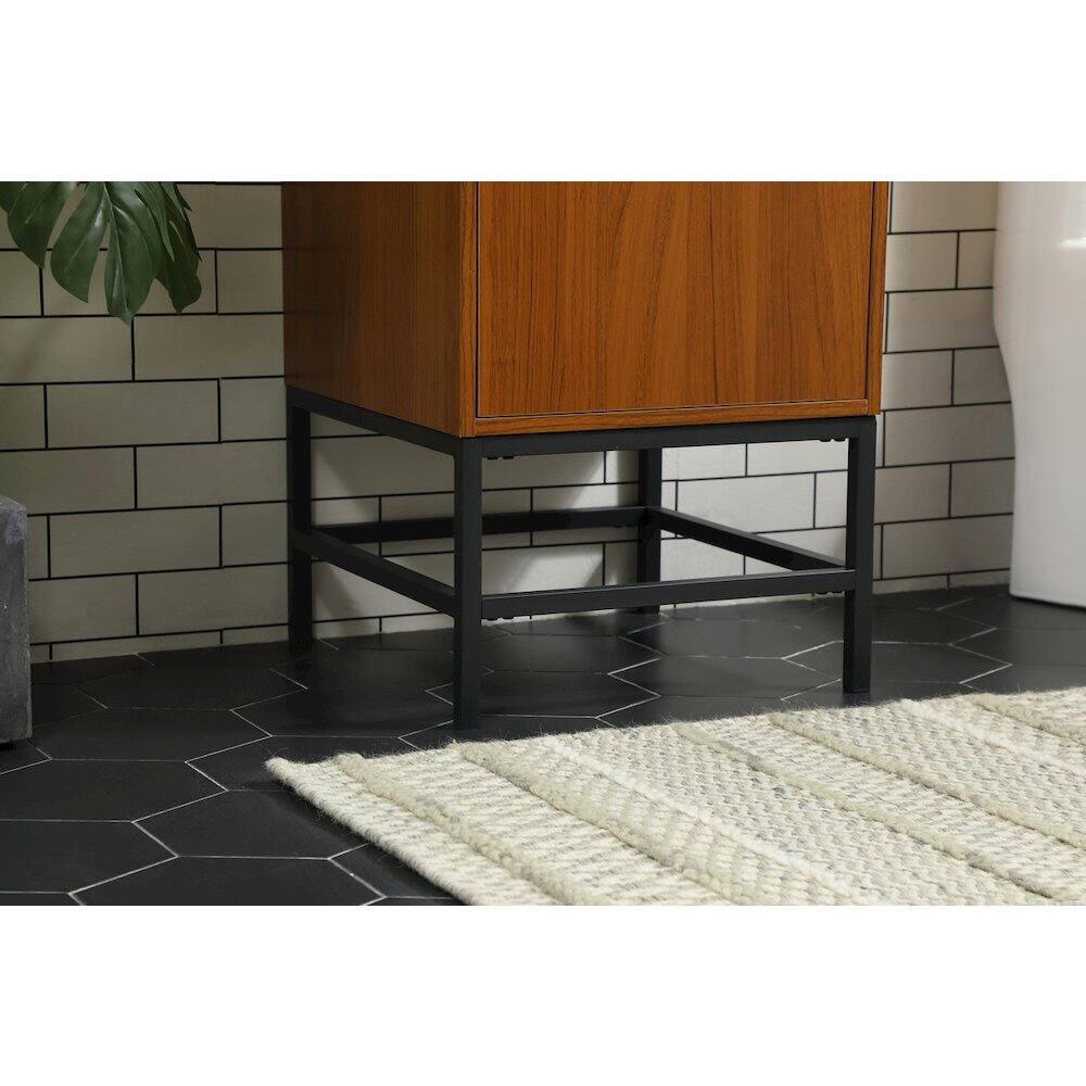 Alt View 6. Elegant Kitchen and Bath - 18 Inch Single Bathroom Vanity In Teak - Teak.