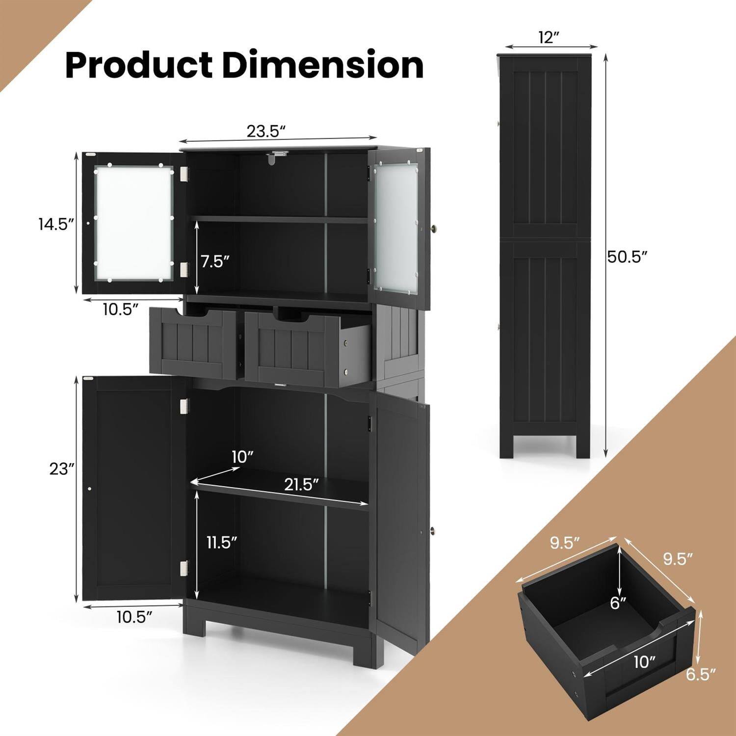 Product Dimension

- 12" x 23.5" x 14.5" x 7.5" x 50.5" x 10.5"
- 23" x 10" x 21.5" x 11.5"
- 9.5" x 9.5" x 10" x 6" x 10" x 6.5"