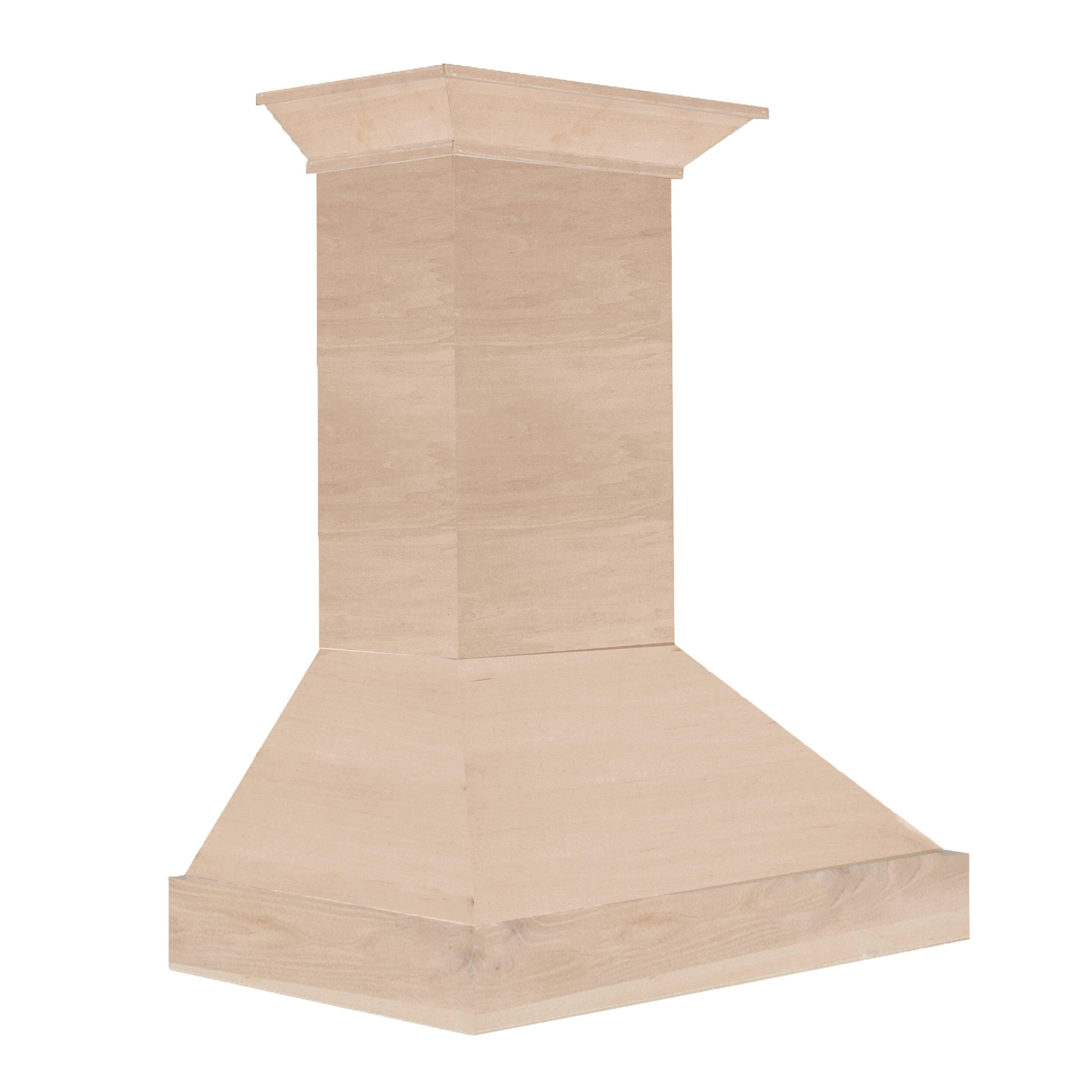 Left. ZLINE - Designer Wood 30" Externally Vented Range Hood - Multicolor.