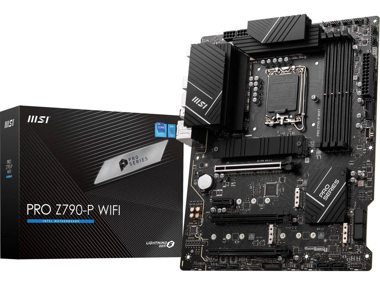 MSI PRO Z790-P WIFI
INTEL MOTHERBOARD
PRO SERIES
LIGHTNING 6 GEN
COR8