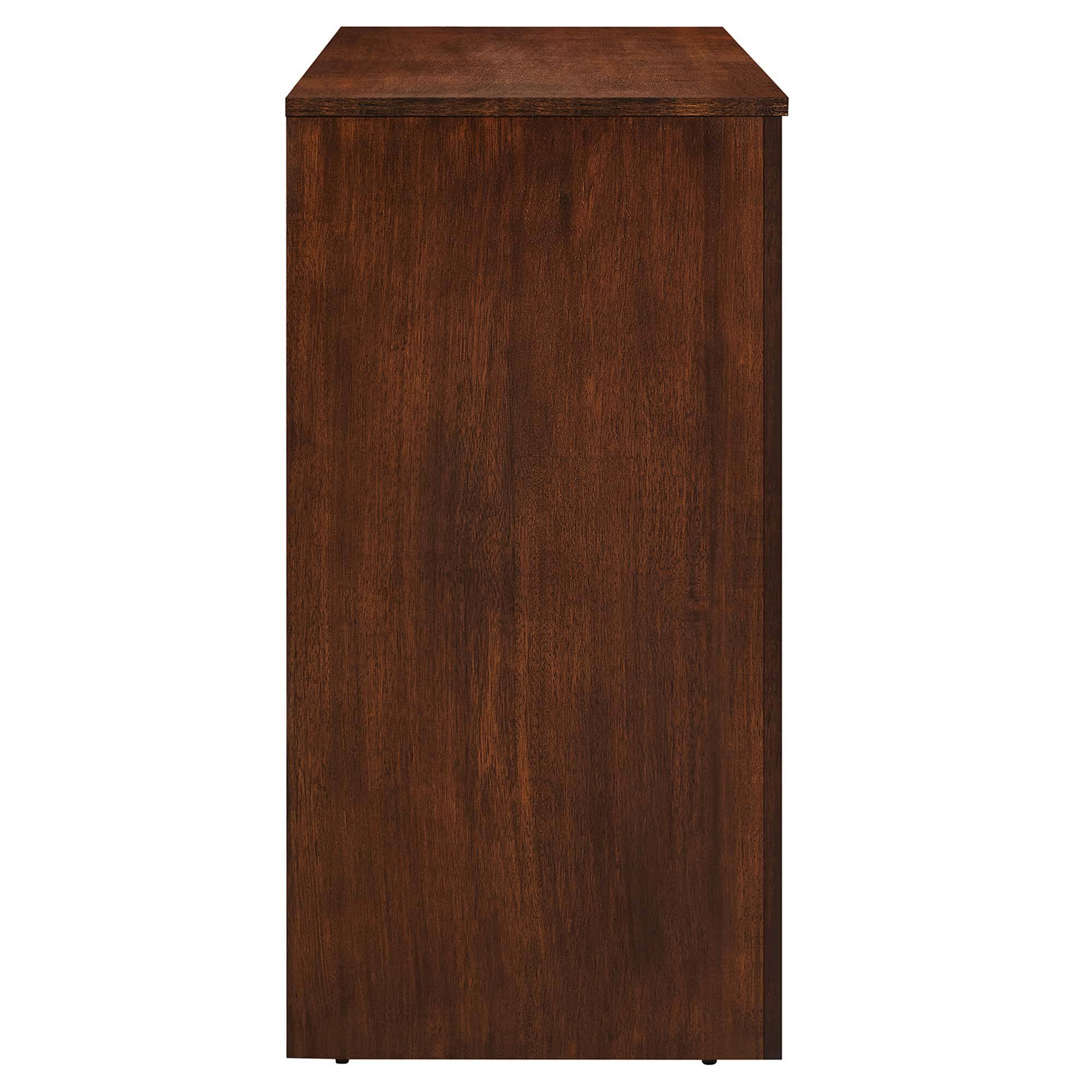 Alt View 2. Modway - Appia 3-Door Arched Door Sideboard Storage Cabinet by Modway - Walnut.