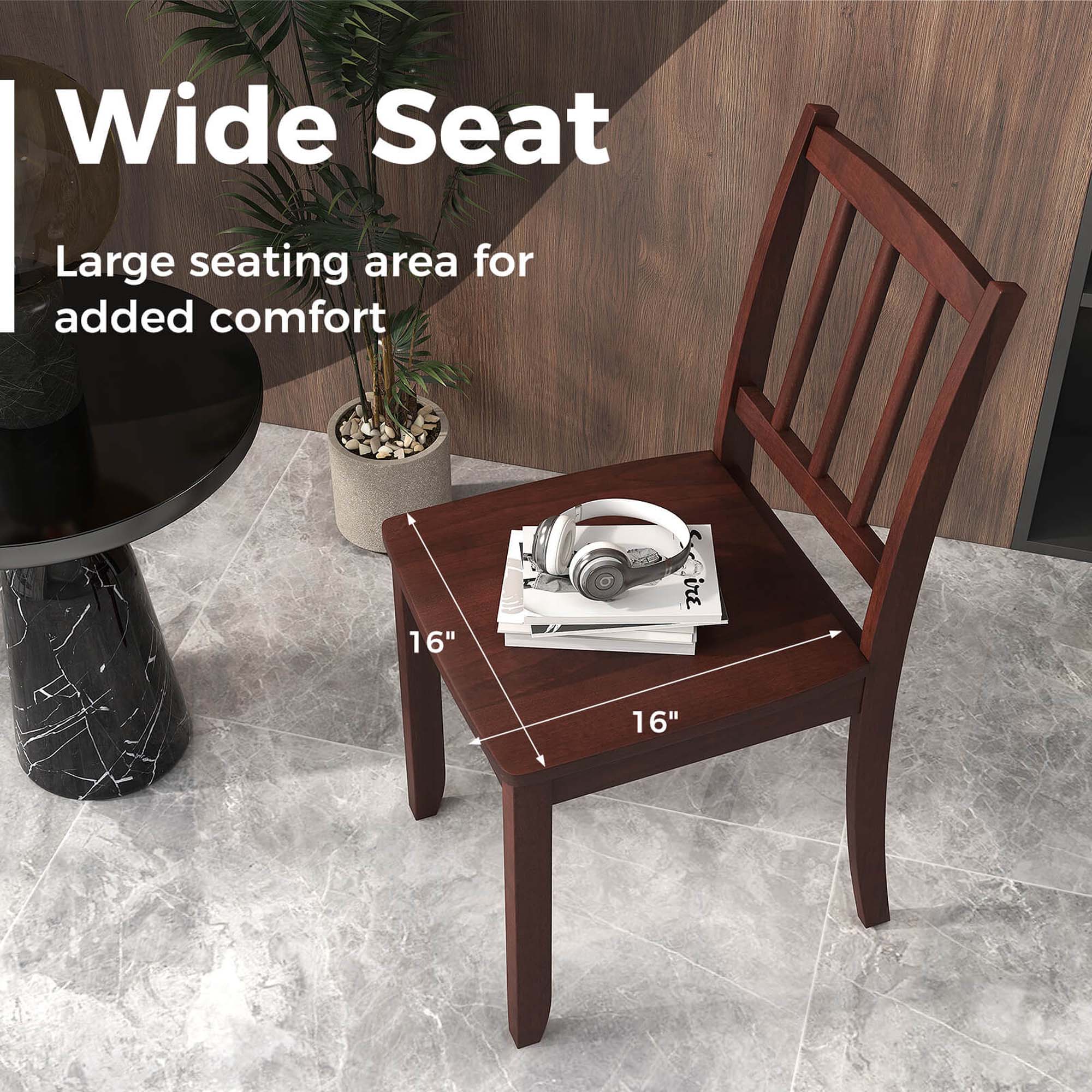 Wide Seat: Large seating comfort area for added comfort.