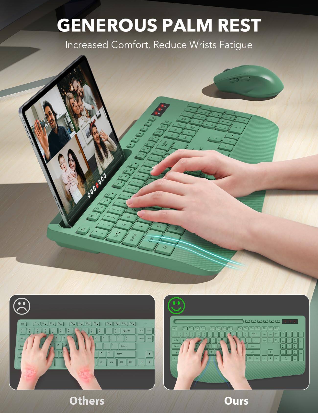 GENEROUS PALM REST  
Increased Comfort, Reduce Wrists Fatigue

07 IL 3 38  12  FO A .  
3  
3  
5  
=  
A  
20 It = F8 g 000 P5 2    R F2 - 3 DI PM - 2  
Esc  
Q  
Look  
Z  
E  
PS  
my  
-  
.  
"  
-  
"  
no  
-  
PS  
2  
.  
E  
:  
-  
R  
. 5  
T  
I  
1  
D  
:  
P  
Selforms  
-  
-  
1  
a  
. .  
Y  
-  
-  
=  
-  
Car  
,  
C  
:  
Lour  
5  
.  
V  
2  
.  
1 -  
OPA  
DI  
1 :  
&  
.  
E  
1  
0  
Others  
Ours