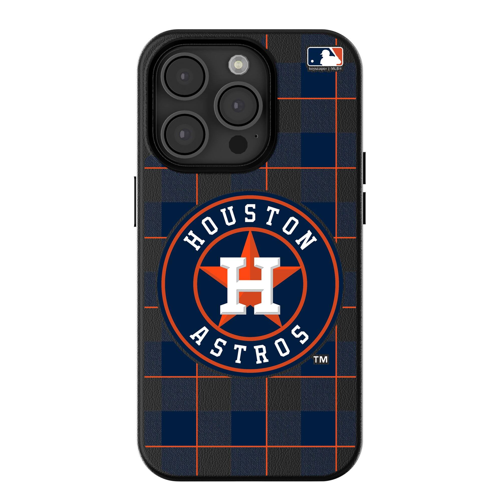 Keyscaper - MLB - Houston Astros Plaid Magnetic Bump iPhone Case - 15 Pro Max - Black price history on PriceWatchPro