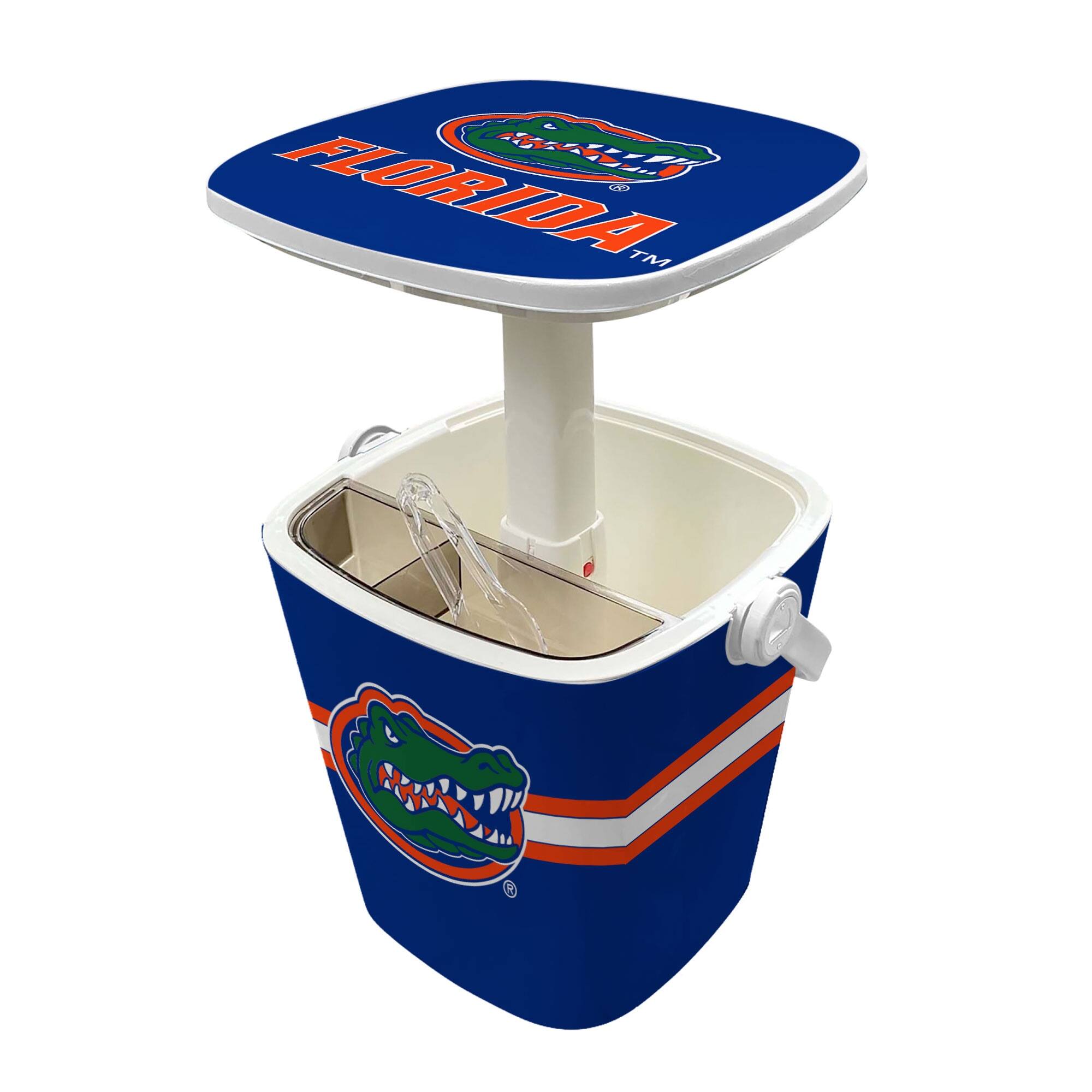 Alt View 1. Indigo Falls - Florida Gators 16-Quart Mini Cool Bar Cooler - White.