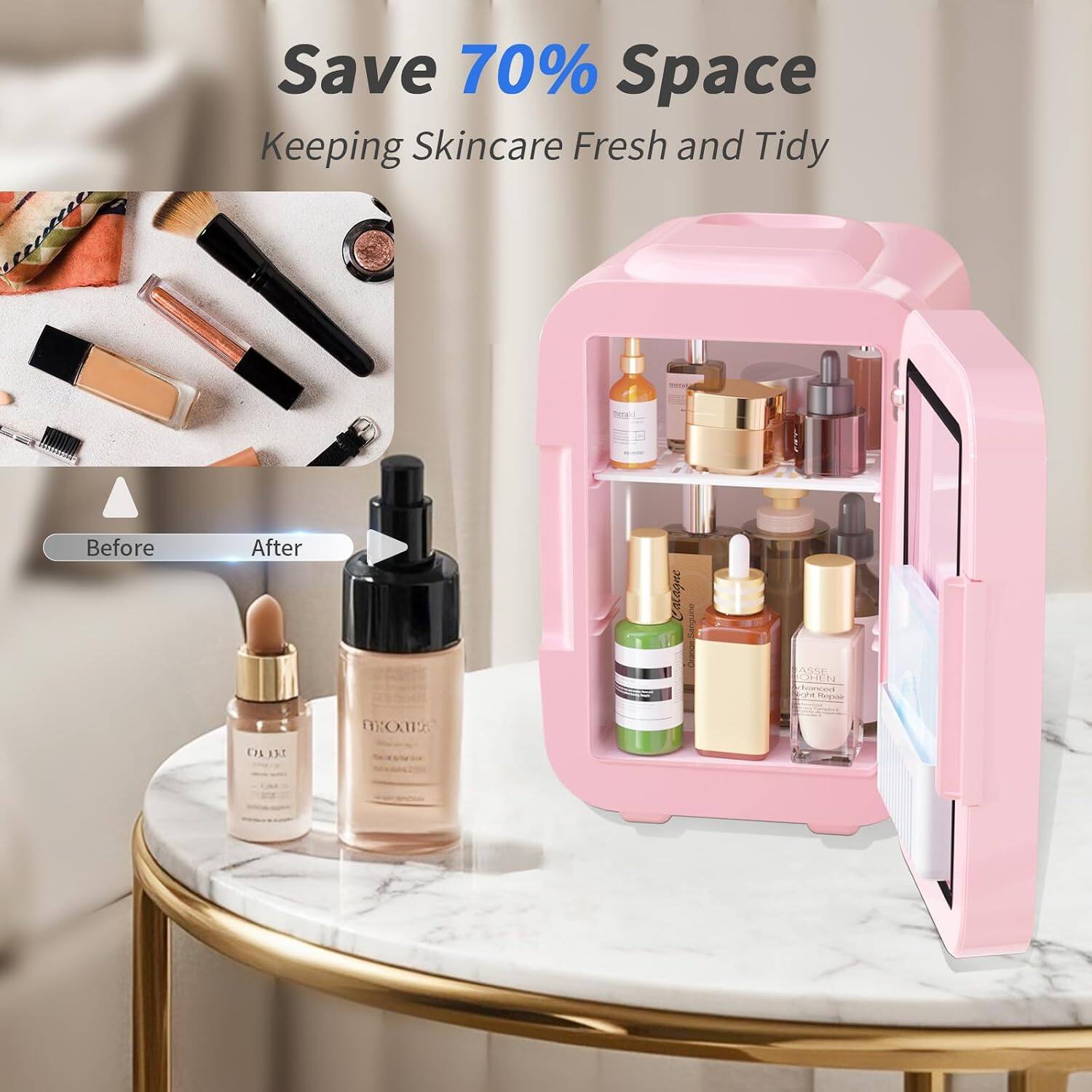 Save 70% Space Keeping Skincare Fresh and Tidy

Before
After

Catagne
Sanguine
ASSF OHEN dianced ght Repair

100