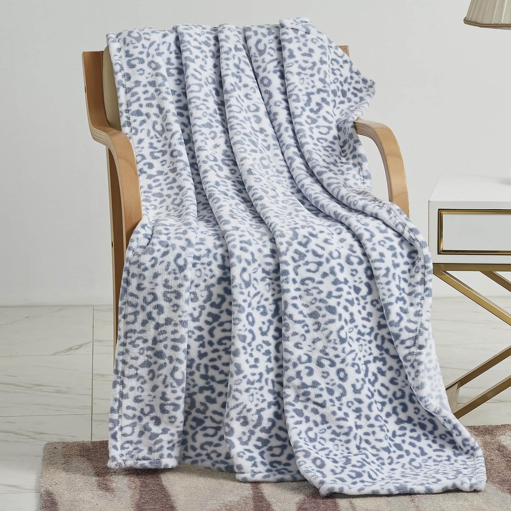 Noble House - Plazatex Leo Micro plush Decorative All Season Color 50" X 70" Throw Blanket - Multi