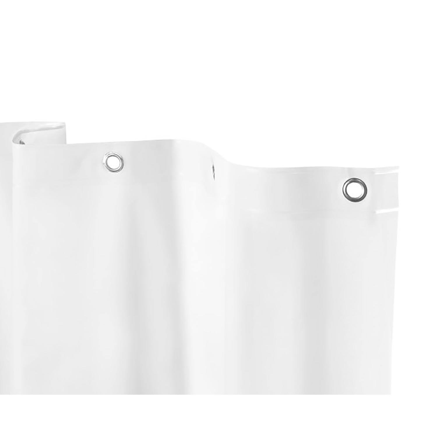 Left. Kenney - Kenney 78 in. H X 70 in. W White Shower Curtain Liner PEVA - White.