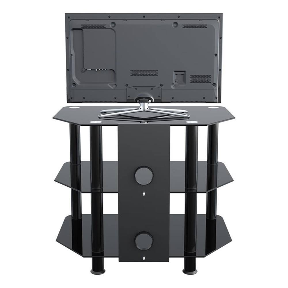 Alt View 1. AVF - Steel TV Stand with Cable Management for up to 32" TVs - Black.