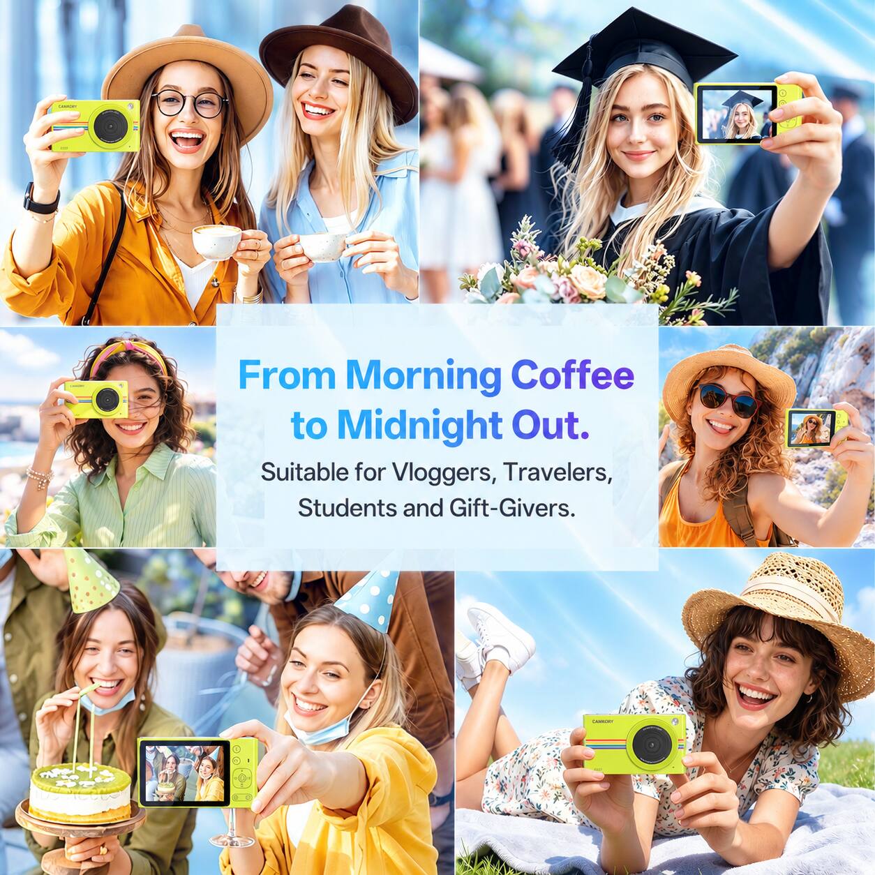 Cassium  
From Morning Coffee to Midnight Out.  
Suitable for Vloggers, Travelers, Students and Gift-Givers.