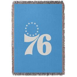 Chad & Jake - Philadelphia 76ers Woven Blanket - Blue