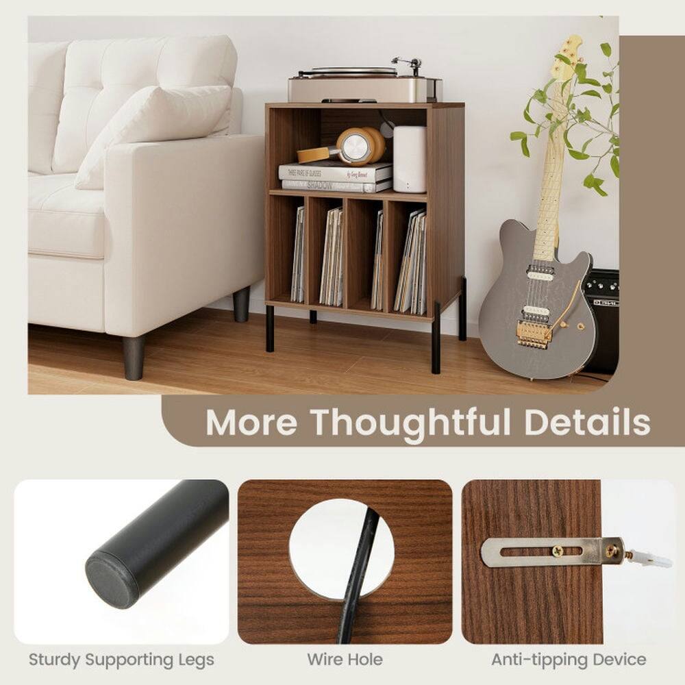 More Thoughtful Details  
Sturdy Supporting Legs  
Wire Hole  
Anti-tipping Device