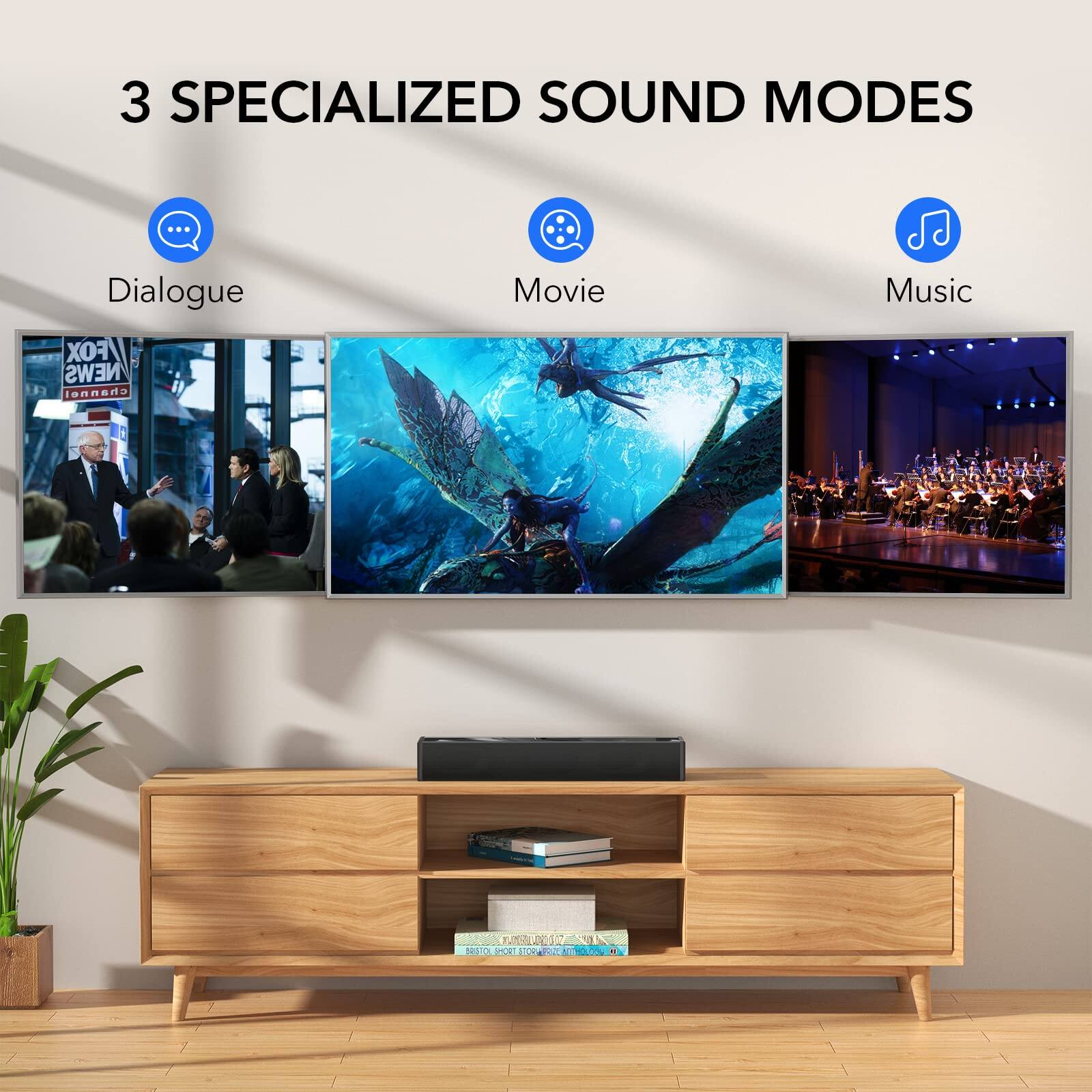 Dazzling Pops Small Sound Bar For Tv Pc Gaming Surround System Mini ...