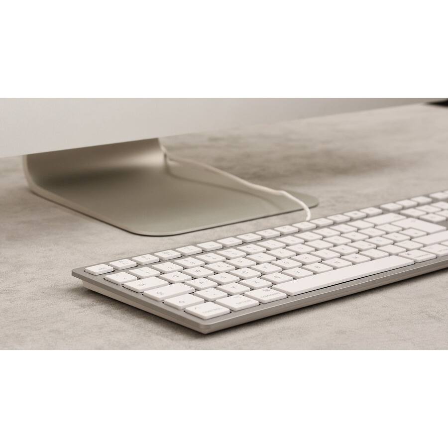 Alt View 5. CHERRY - CHERRY KC 6000C For Mac Corded Mac Keyboard - Cable Connectivity - USB Type C Interface - English (US) - Mac - SX - Silver.