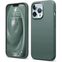 Entronix - Soft-Touch Liquid Silicone Case for iPhone 13 Pro - Premium Protection - Green